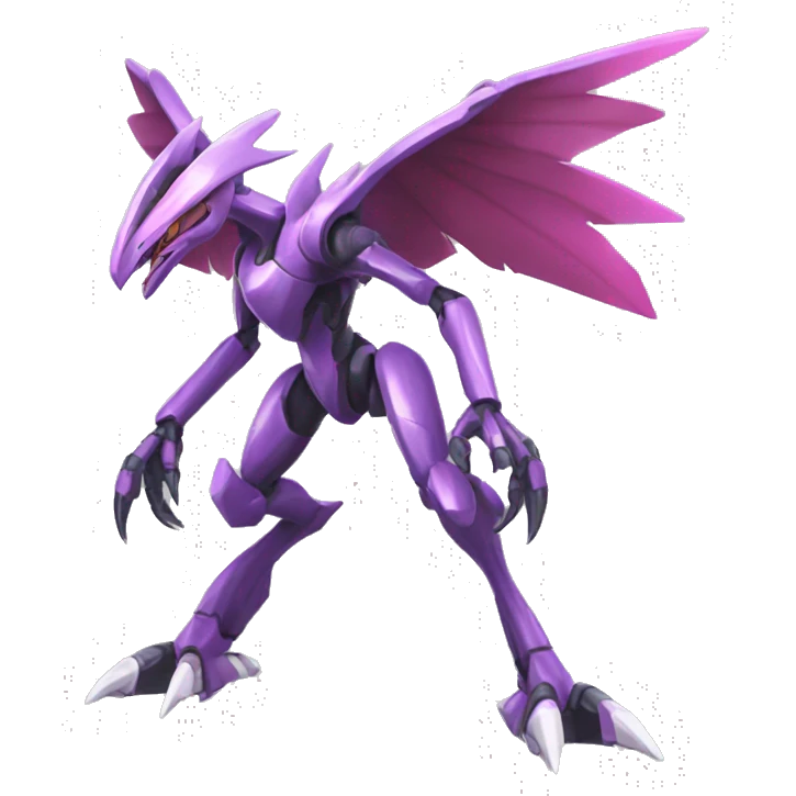  cool edgy shiny Palkia-Genesect-Raptor full body emoji