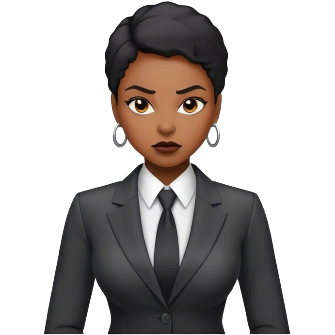 Black woman boss  emoji