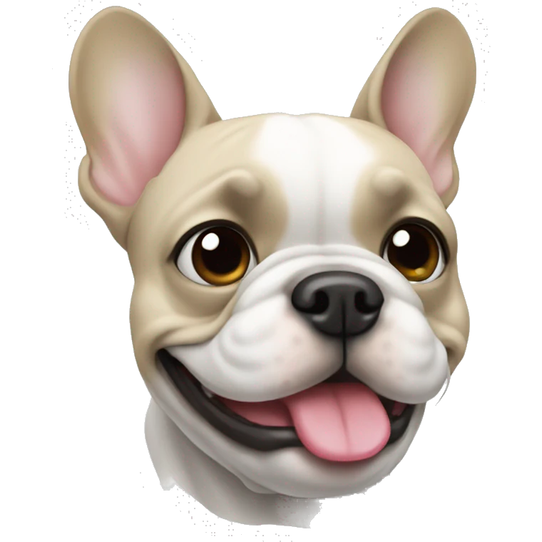 White Frenchie  emoji