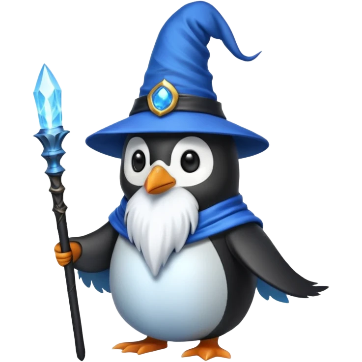 Penguin Wizard emoji