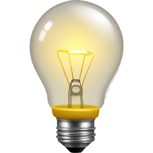 LIGH BULB IDEA emoji