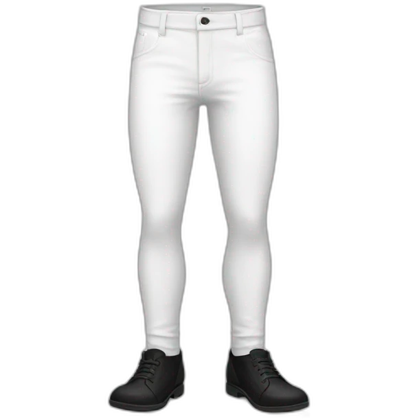 white pants black shoes emoji