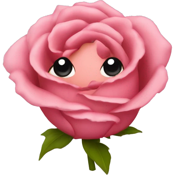 emoji mignon rose emoji