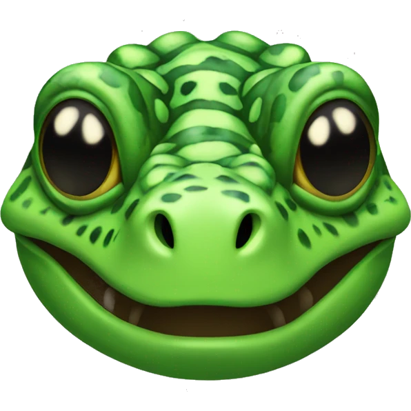 Green Gila Monster Head emoji