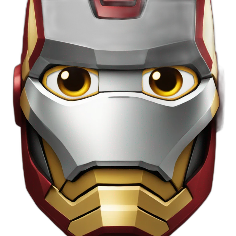 Iron man face emoji