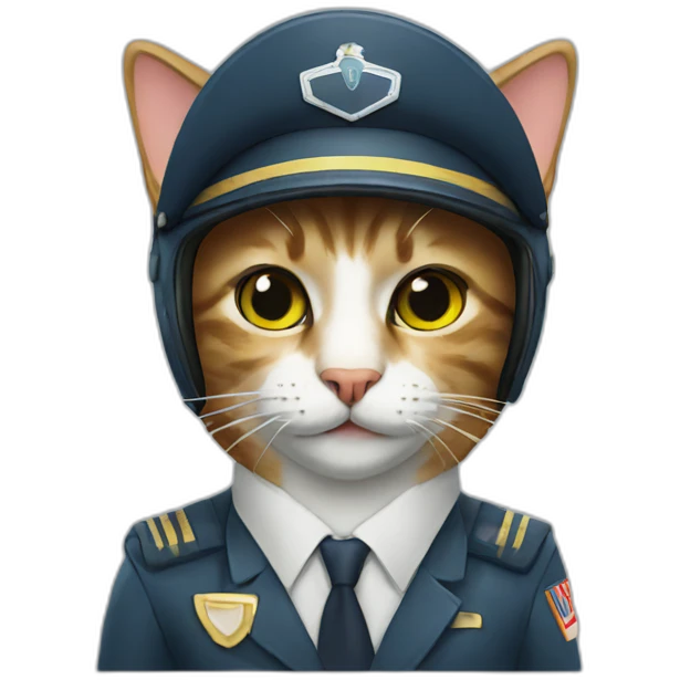 Cat pilot emoji