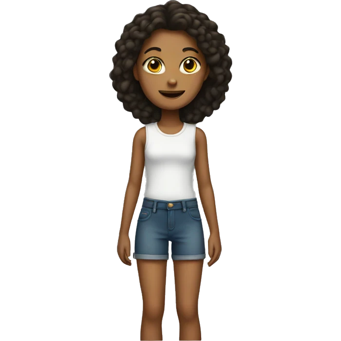 Girl with legs emoji