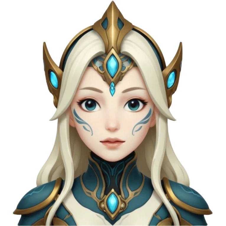 give me a warframe syrin face blushing emoji