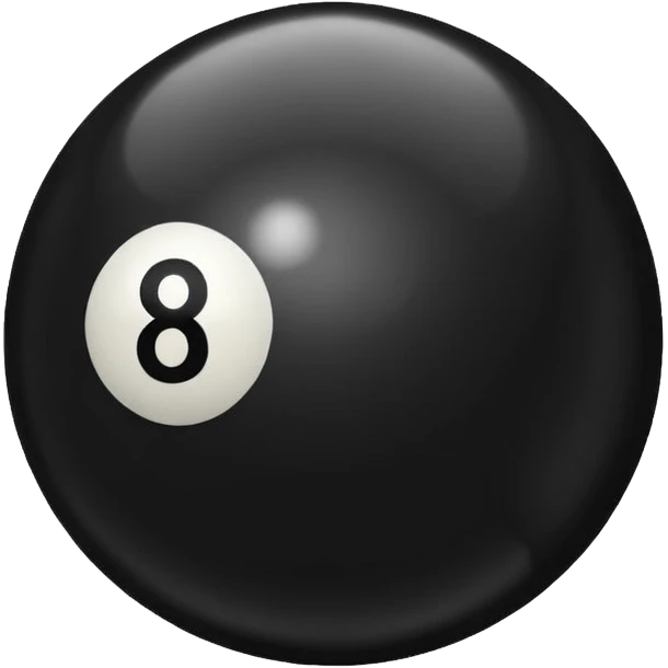 As este emoji 🎱 pero ponele un 1 a la par del ocho  emoji