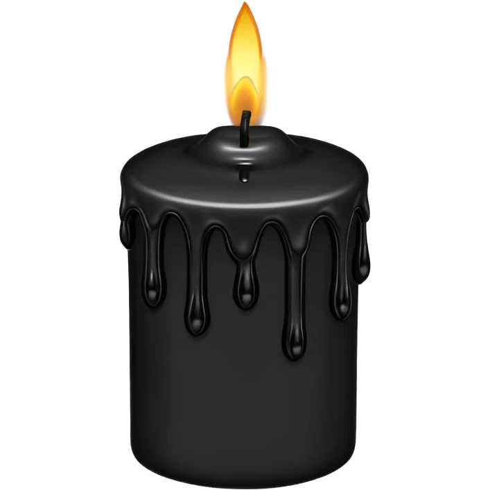 Goth candle emoji
