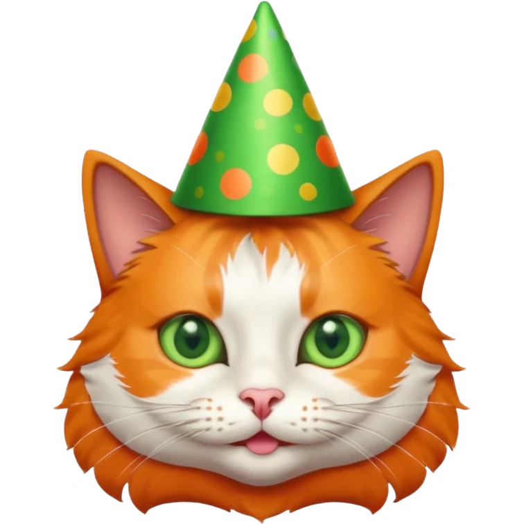 cat with party hats emoji