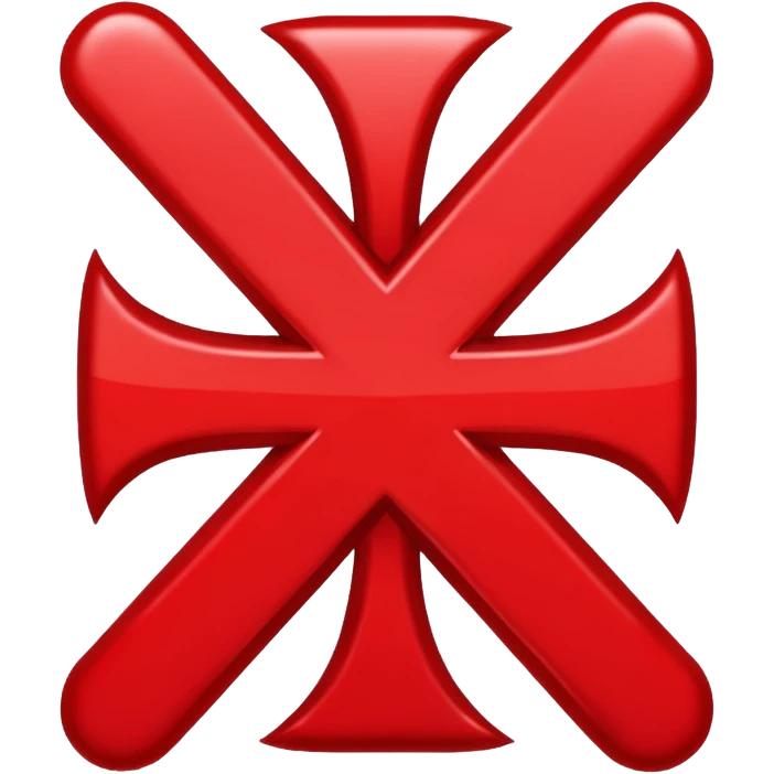general red x symbol emoji