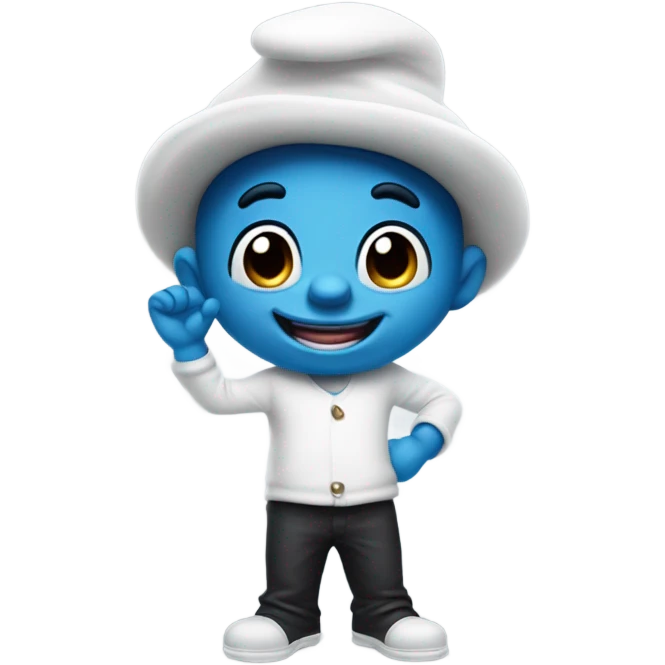 Black Smurf  emoji