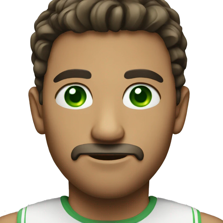 a man green eyes emoji