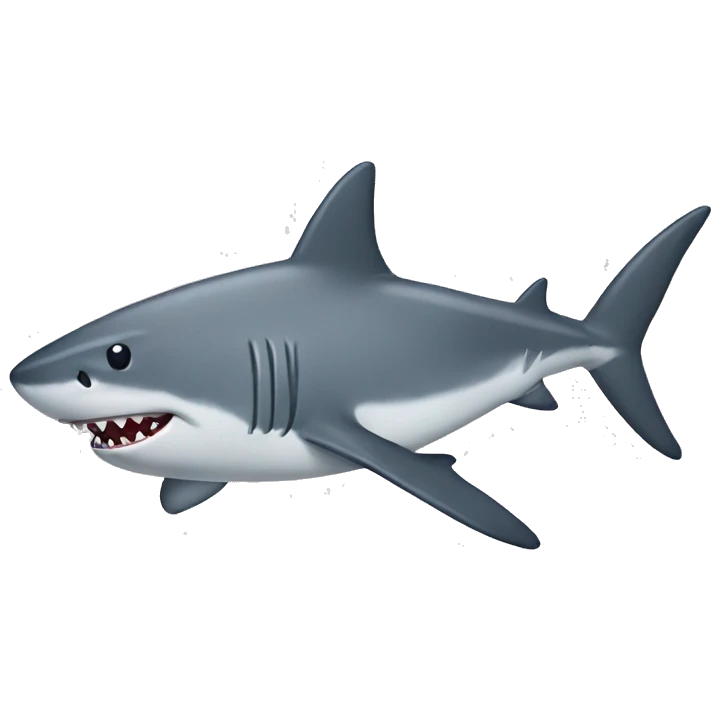 Shark with crop top  emoji