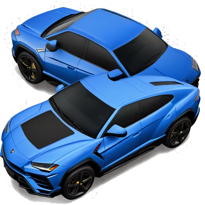 Blue Lamborghini Urus emoji