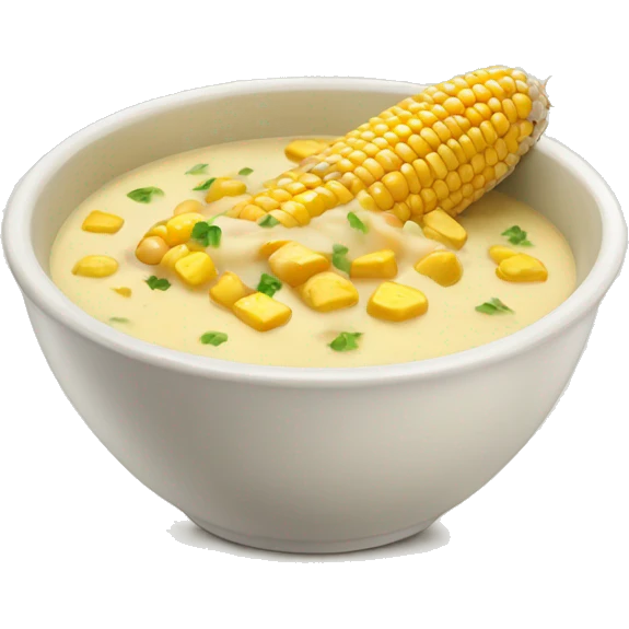 Corn chowder bowl  emoji