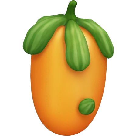 orange Cucumber emoji