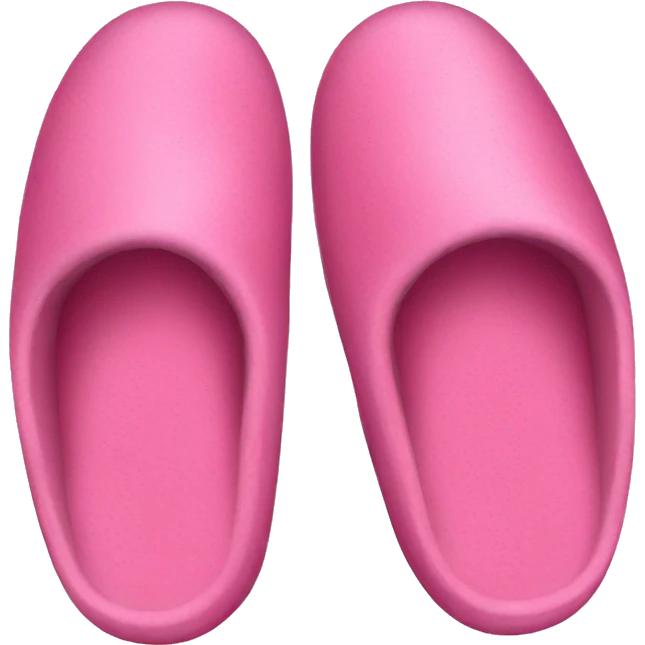 Pink slippers emoji