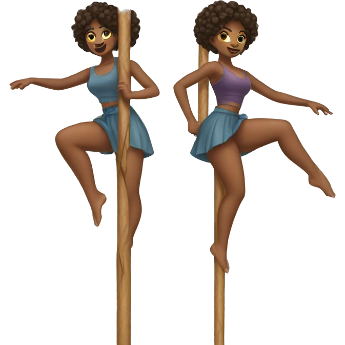 pole move female duo emoji