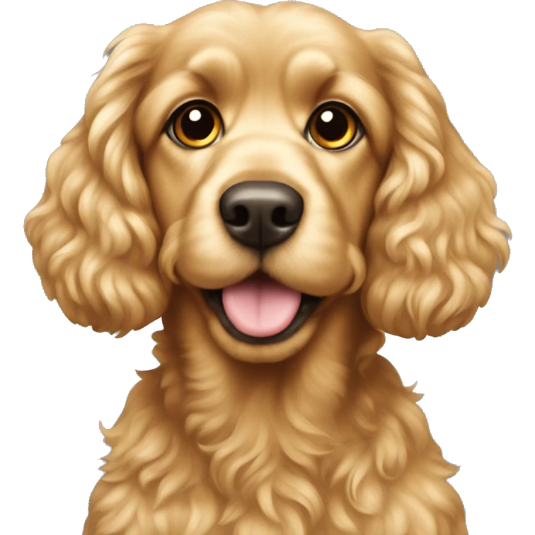 Golden cockerpoo  emoji