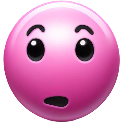 Pink realistic bowling ball  emoji