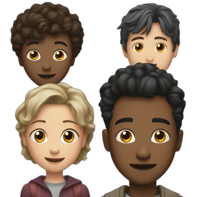 drama with Agathe, Tung, Harry, and Clement emoji