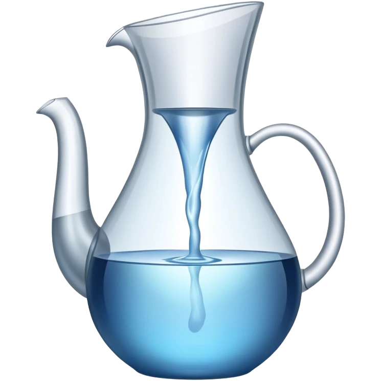 Water pouring from a water carafe emoji