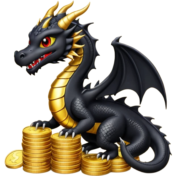 strack coins black dragon emoji