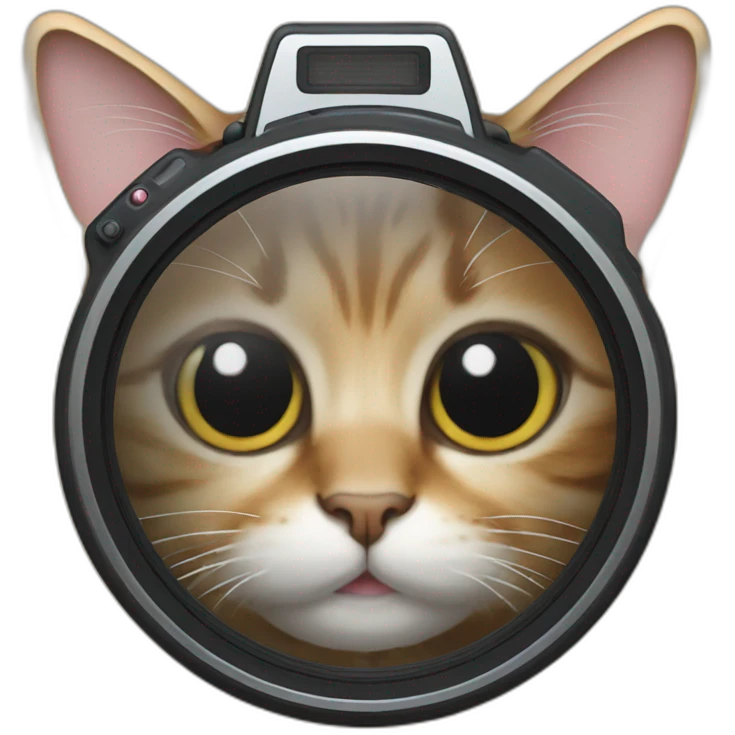 Cat with photocamera emoji