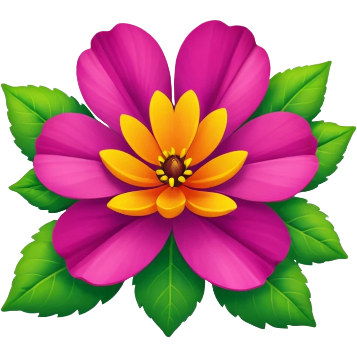 Çiçek canavarı emoji