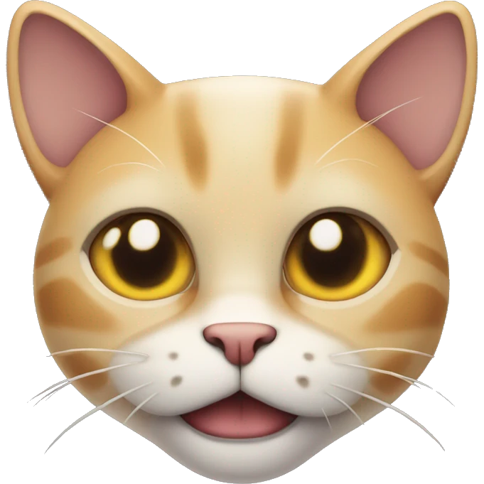 cool cat with fangs emoji