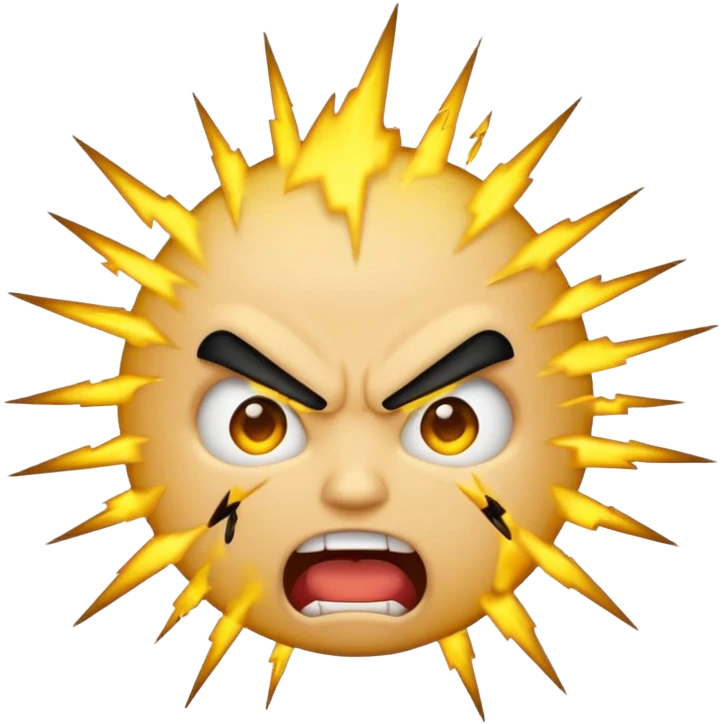 angry electrocuted emoji emoji