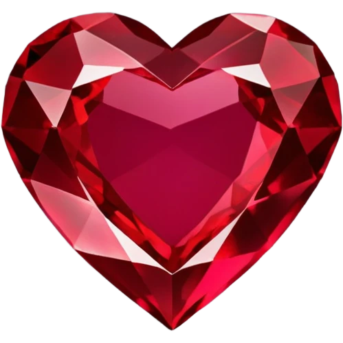 Heart shaped precious stone emoji
