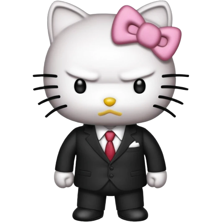 Mafia boss hello kitty emoji