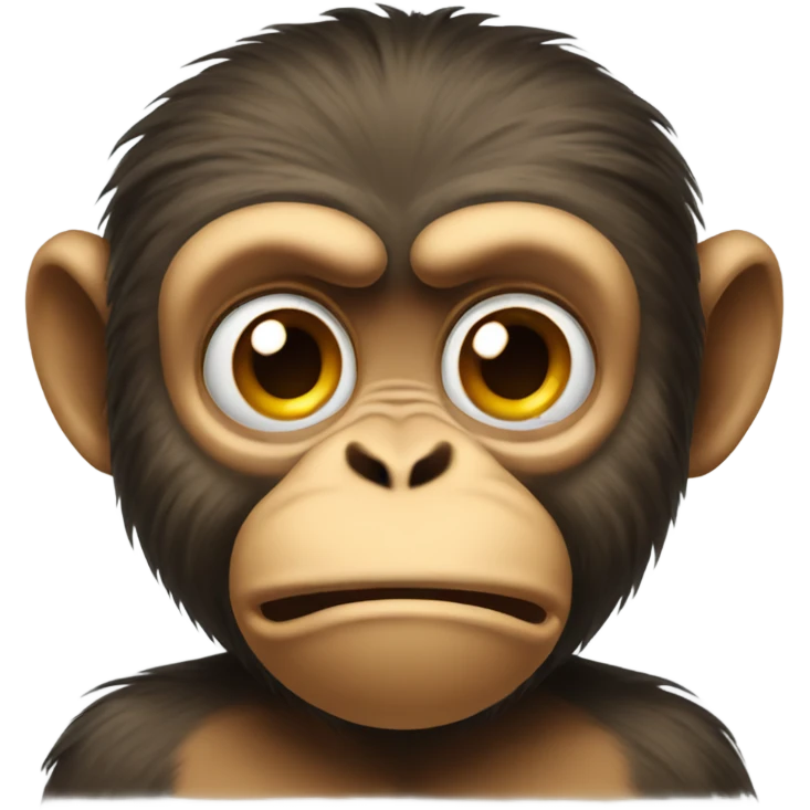 Disgusted monkey emoji