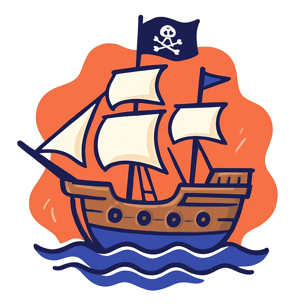 pirate ship emoji