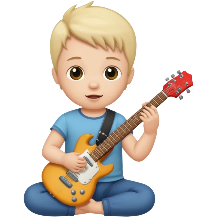 guitar rock baby emoji