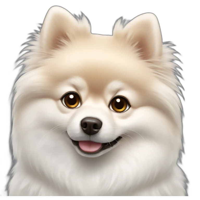 white pomeranian emoji