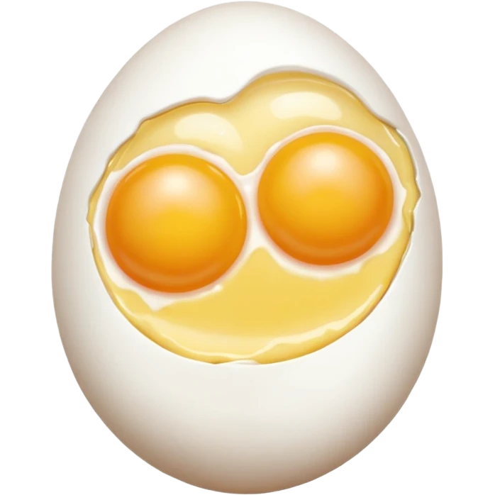 Chicken double yolk egg emoji