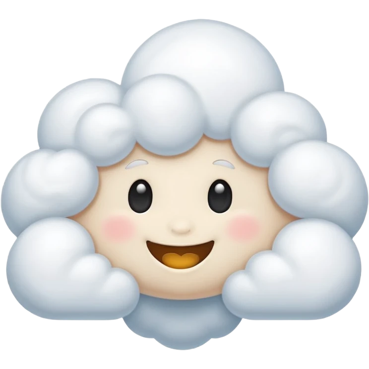 Cute cloud  emoji