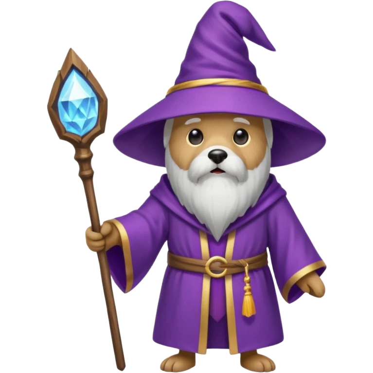Dog wizard emoji