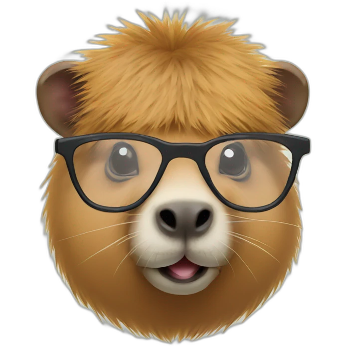 capybara in glasses emoji