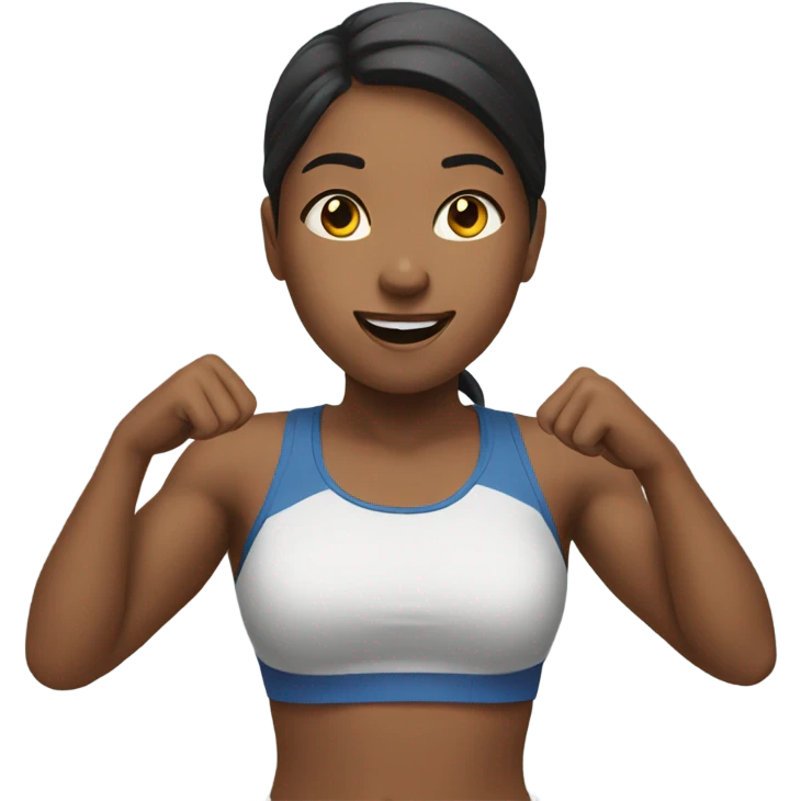 a girl throwing a fit emoji