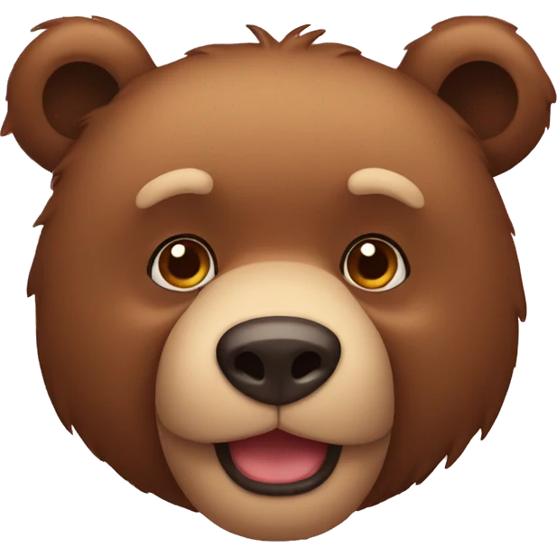 Bear emojis bow like humans. emoji