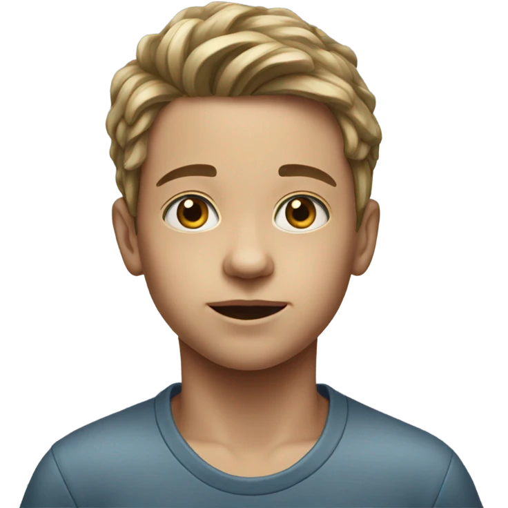 realistic portrait of a boy emoji