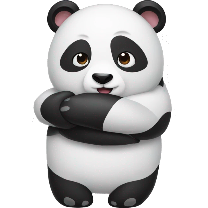 Panda hug emoji