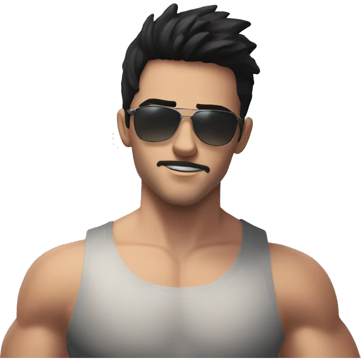 cool guy outside sunny day emoji