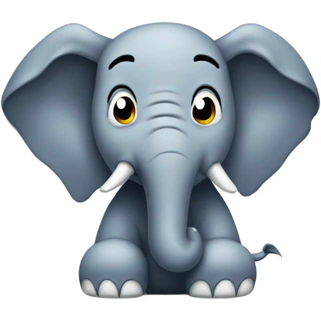Upset elephant crying  emoji