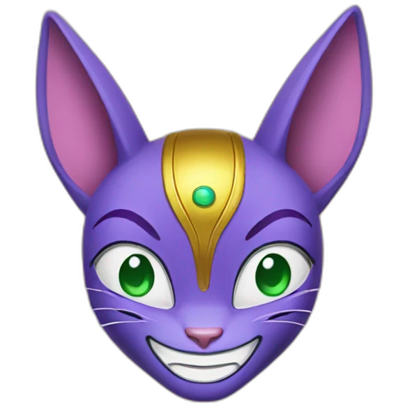 Beerus smiling emoji
